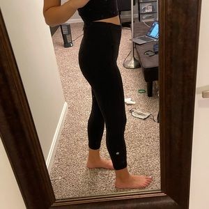 Lululemon crop leggings size 2 black